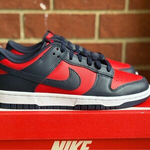 Nike Dunk Low COJP Red Blue Size 8.5 Mens New Sneakers Retro Shoes